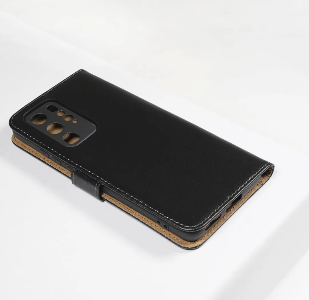 BMAX Leren Flip Case Huawei P40 Pro - 2 Pasjes - Zwart