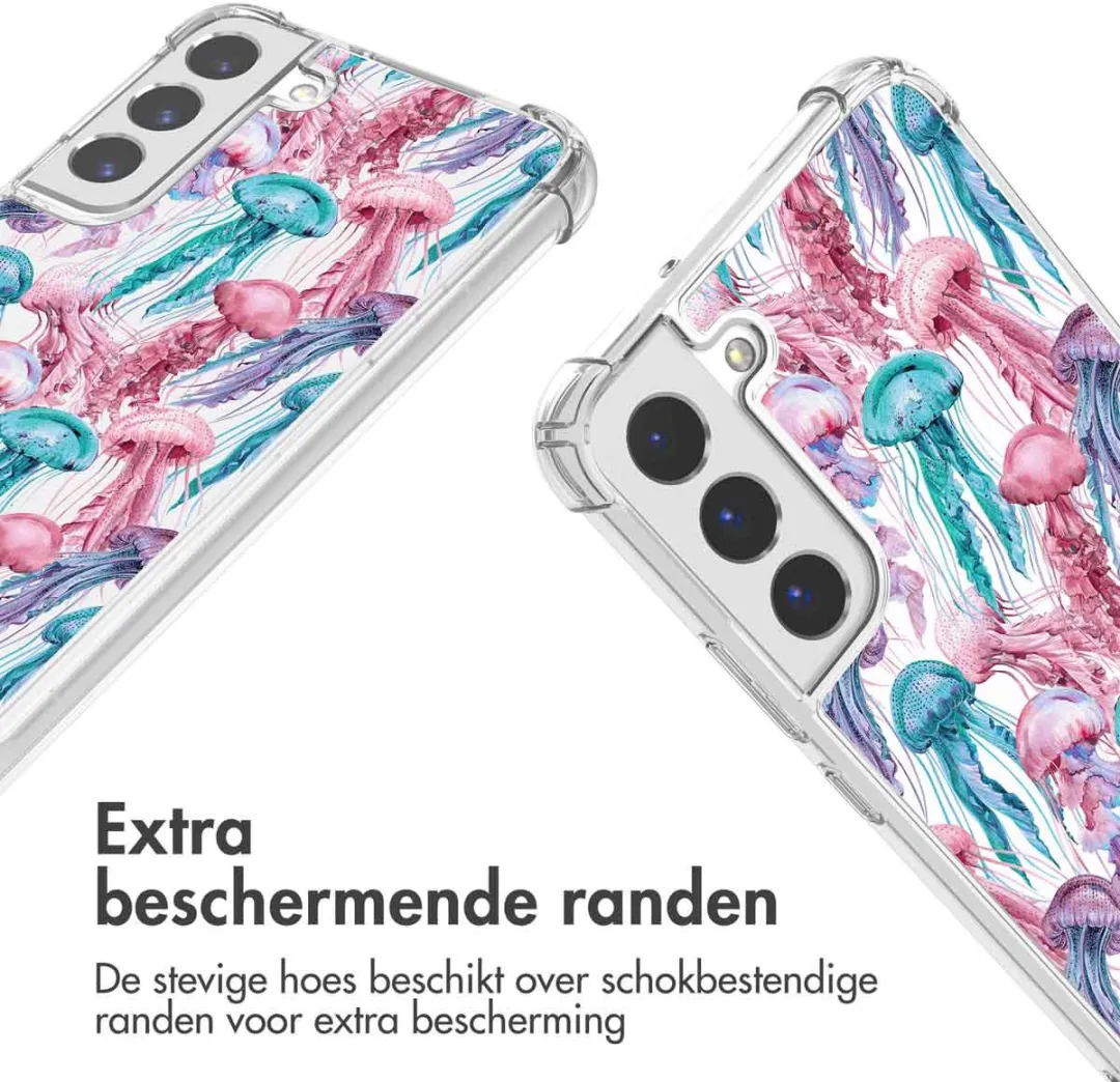 Imoshion Galaxy S22 Plus Hoesje - Jellyfish Watercolor