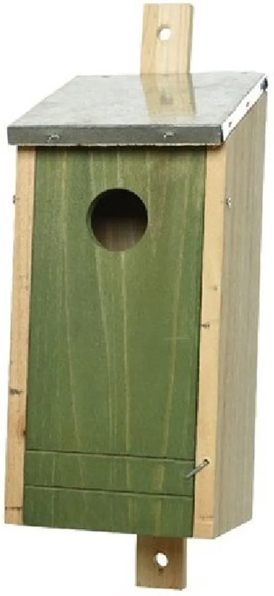 Decoris Vogelhuisje Donkergroen 26cm - Metalen Dak