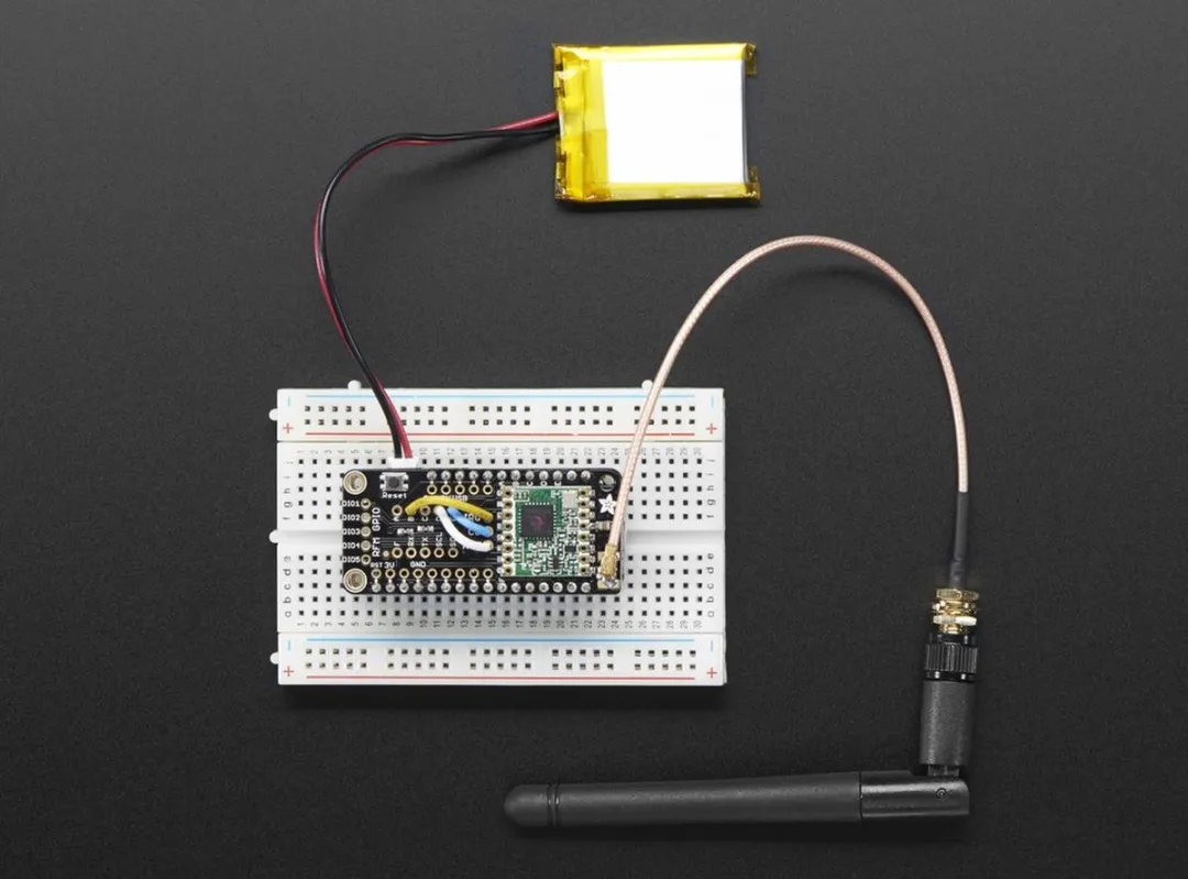 Adafruit LoRa Radio FeatherWing RFM95W 433MHz - Meerkleurig