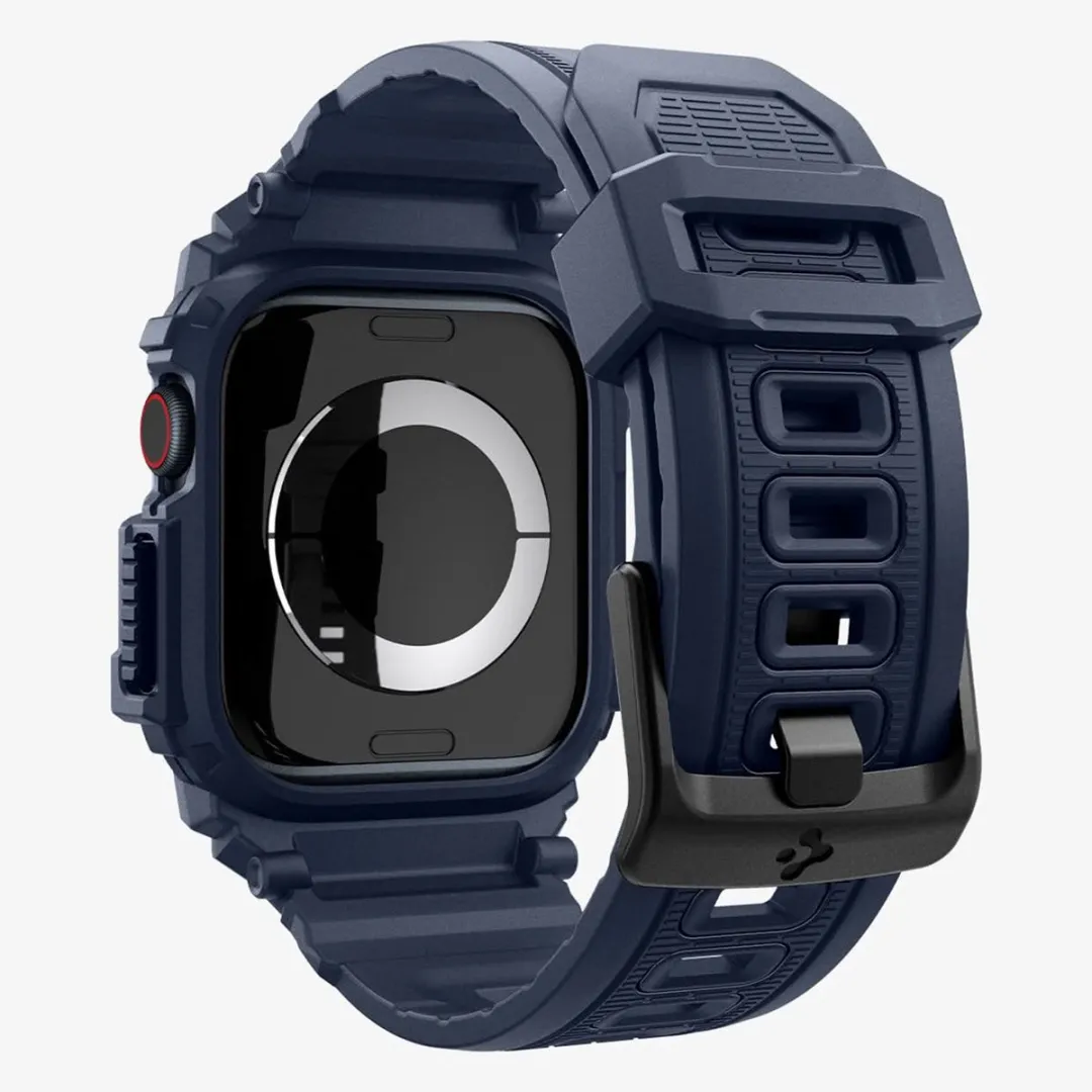 Spigen Rugged Armor Pro Hoes Apple Watch 10 42mm - Navy Blue