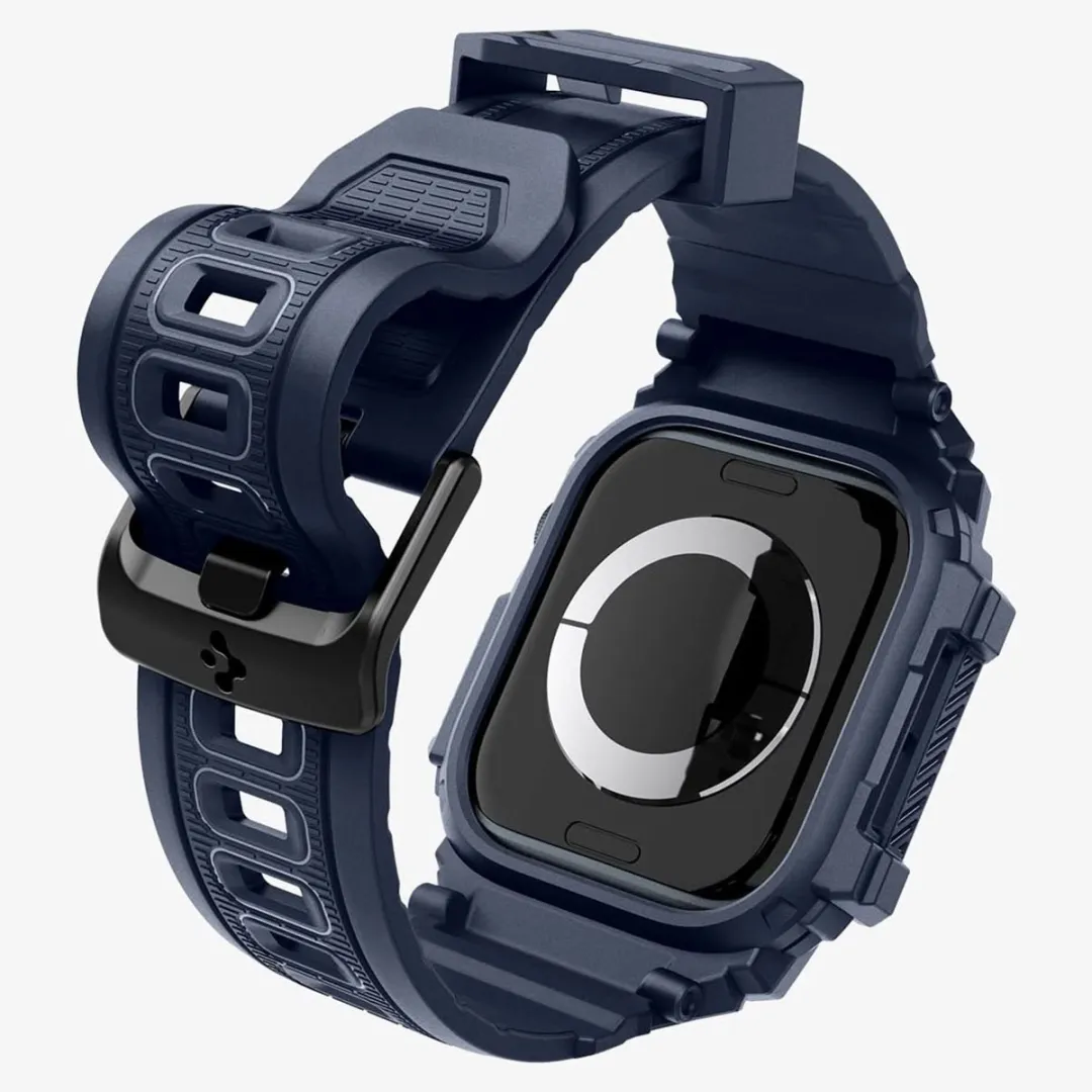 Spigen Rugged Armor Pro Hoes Apple Watch 10 42mm - Navy Blue