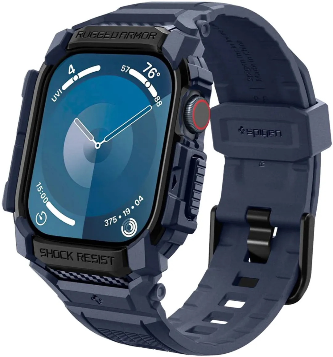 Spigen Rugged Armor Pro Hoes Apple Watch 10 42mm - Navy Blue