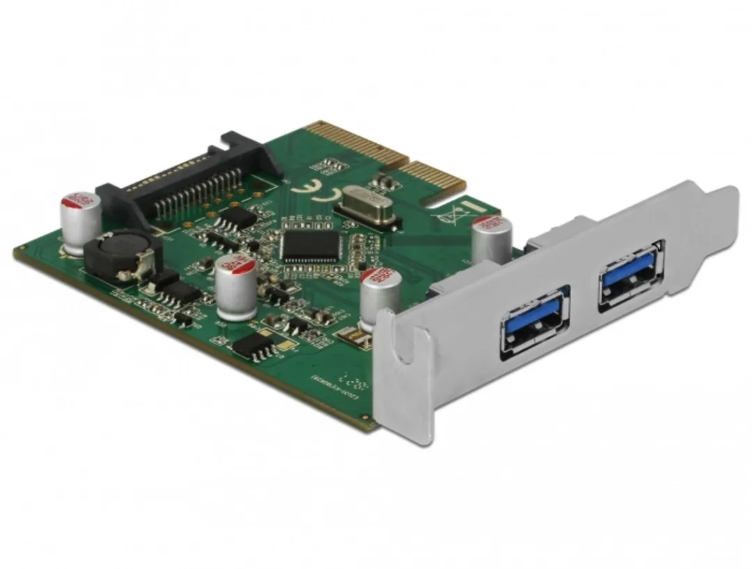 Delock PCIe x4 Kaart 2x USB 3.2 Gen 2 Type-A