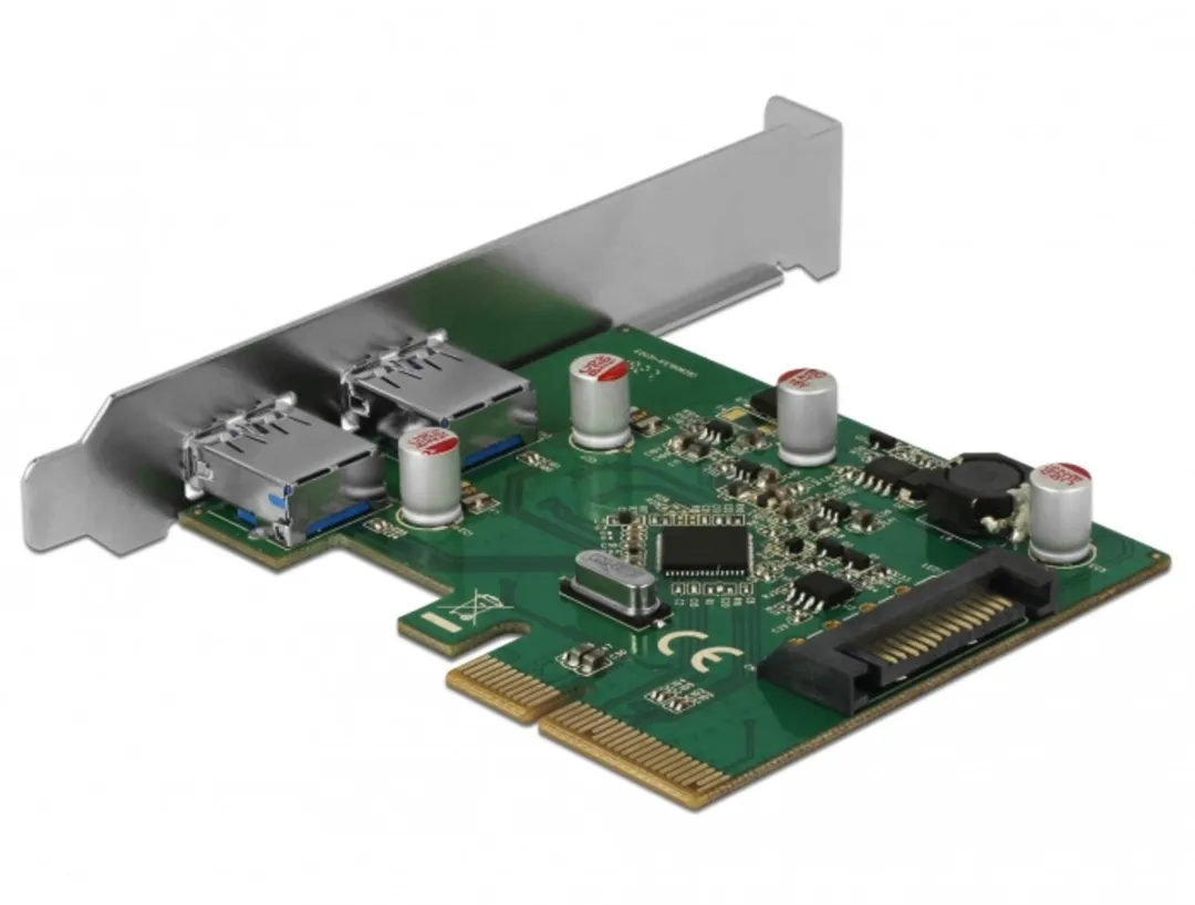 Delock PCIe x4 Kaart 2x USB 3.2 Gen 2 Type-A