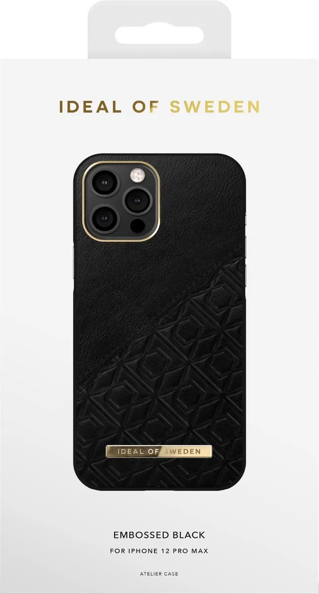 iDeal of Sweden Fashion Case iPhone 12 Pro Max Embossed Black