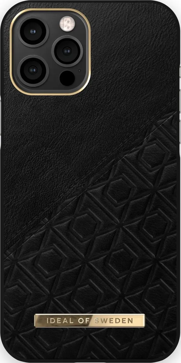 iDeal of Sweden Fashion Case iPhone 12 Pro Max Embossed Black