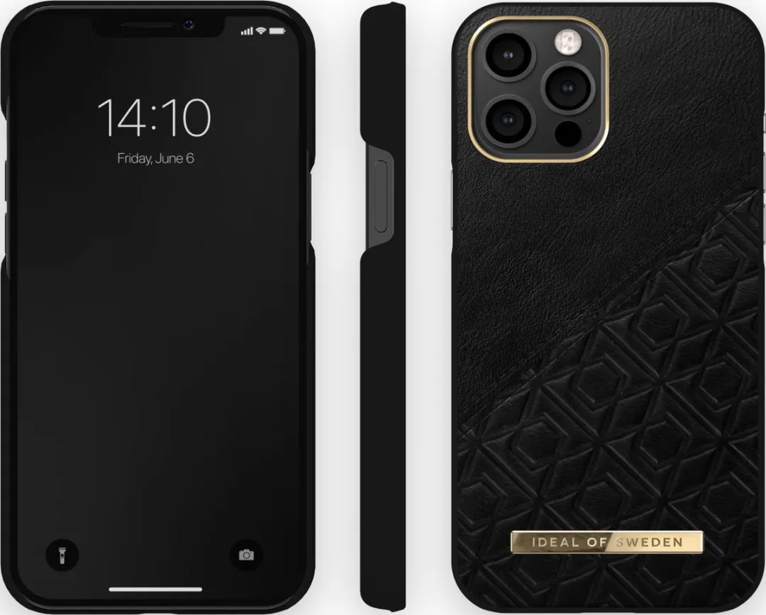 iDeal of Sweden Fashion Case iPhone 12 Pro Max Embossed Black