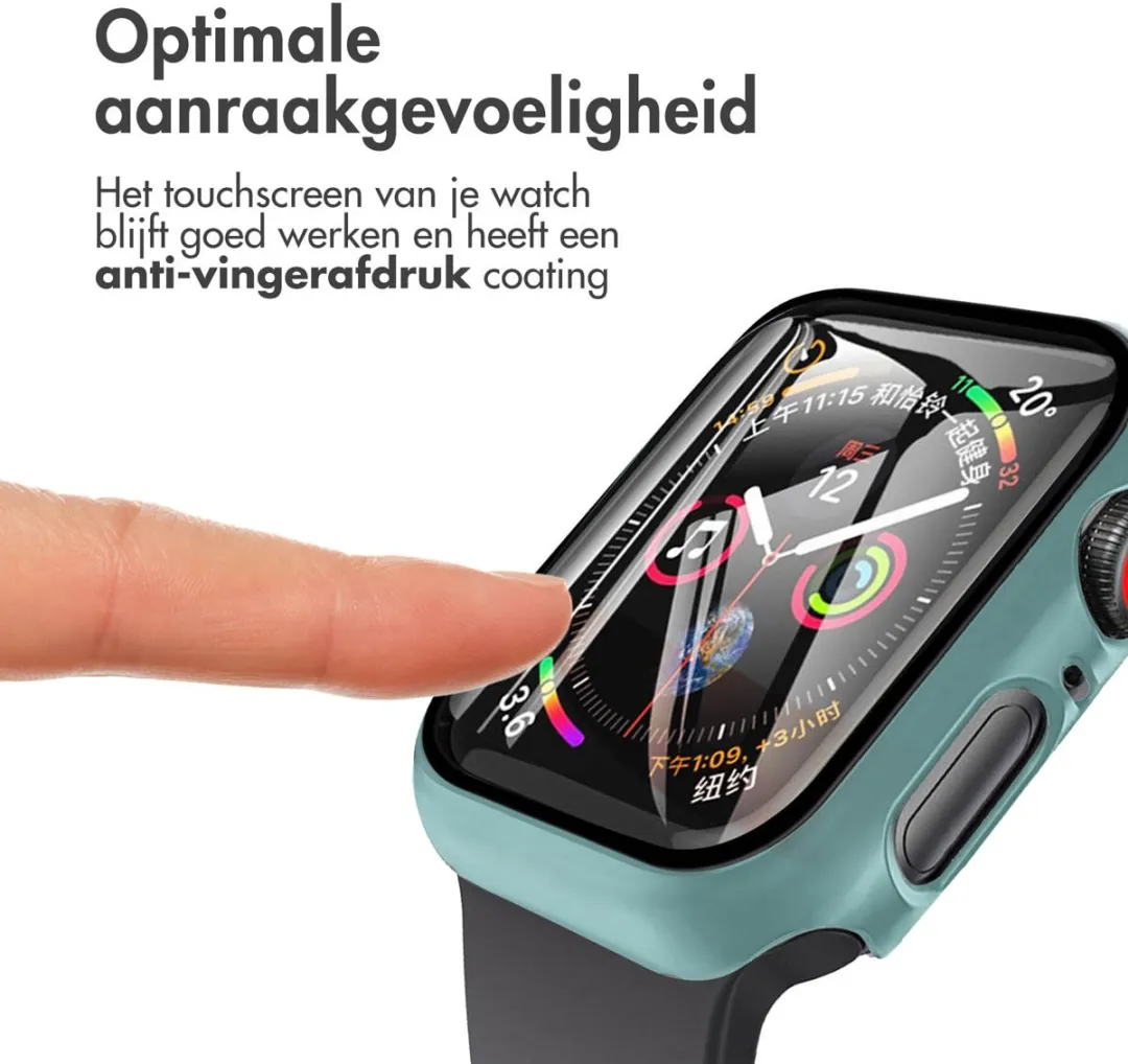 Imoshion Apple Watch 40mm Full Cover Hoesje - Donkergroen