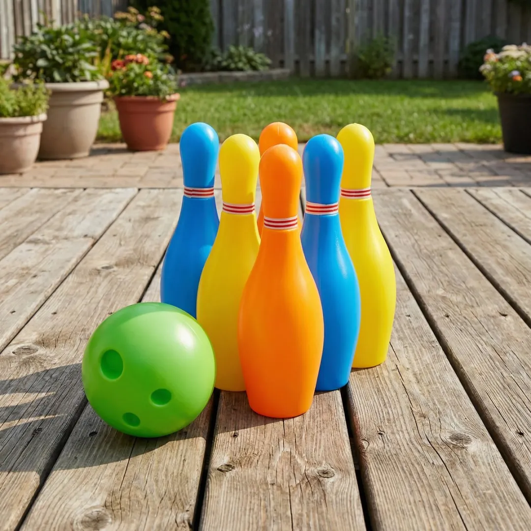Eddy Toys Bowlingset - 8 Stuks Meerkleurig