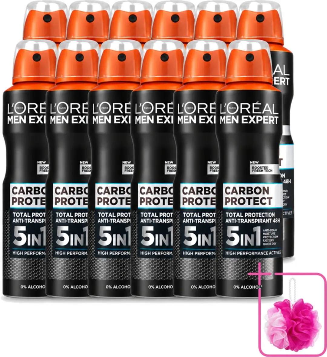 12 x L'Oréal Men Expert Carbon Protect 5-in-1