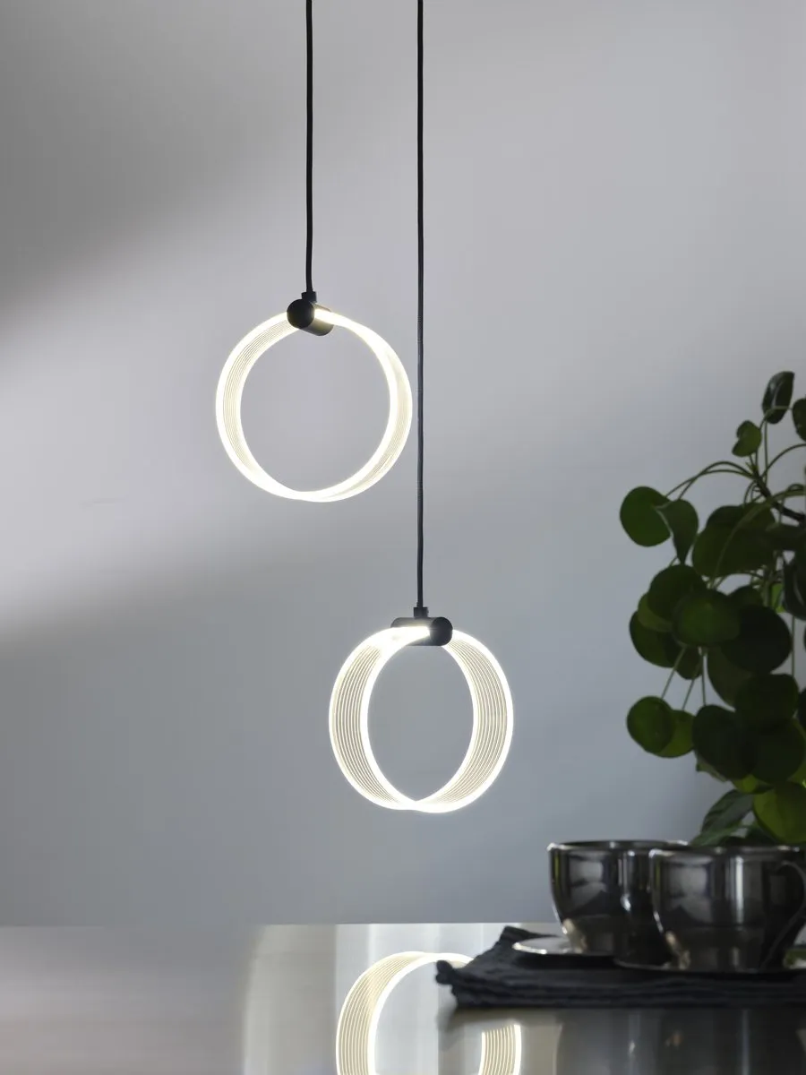 LEDVANCE Decor Circle 2X Hanglamp 14W Click CCT - Zwart