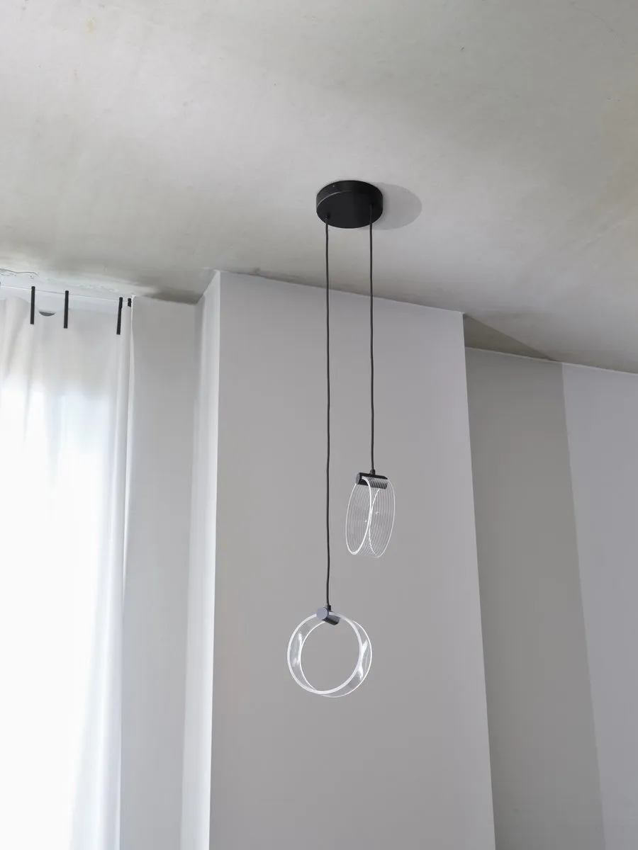 LEDVANCE Decor Circle 2X Hanglamp 14W Click CCT - Zwart