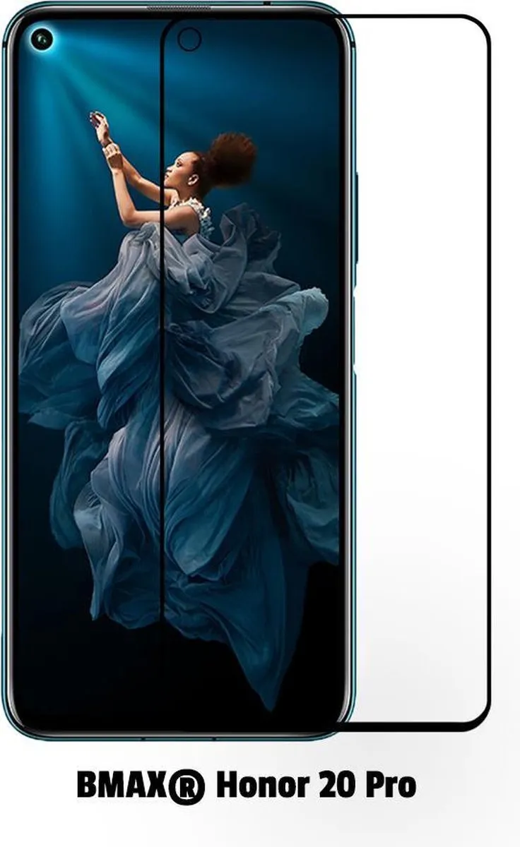 BMAX Screenprotector Honor 9X Lite - 2 Stuks - Zwart