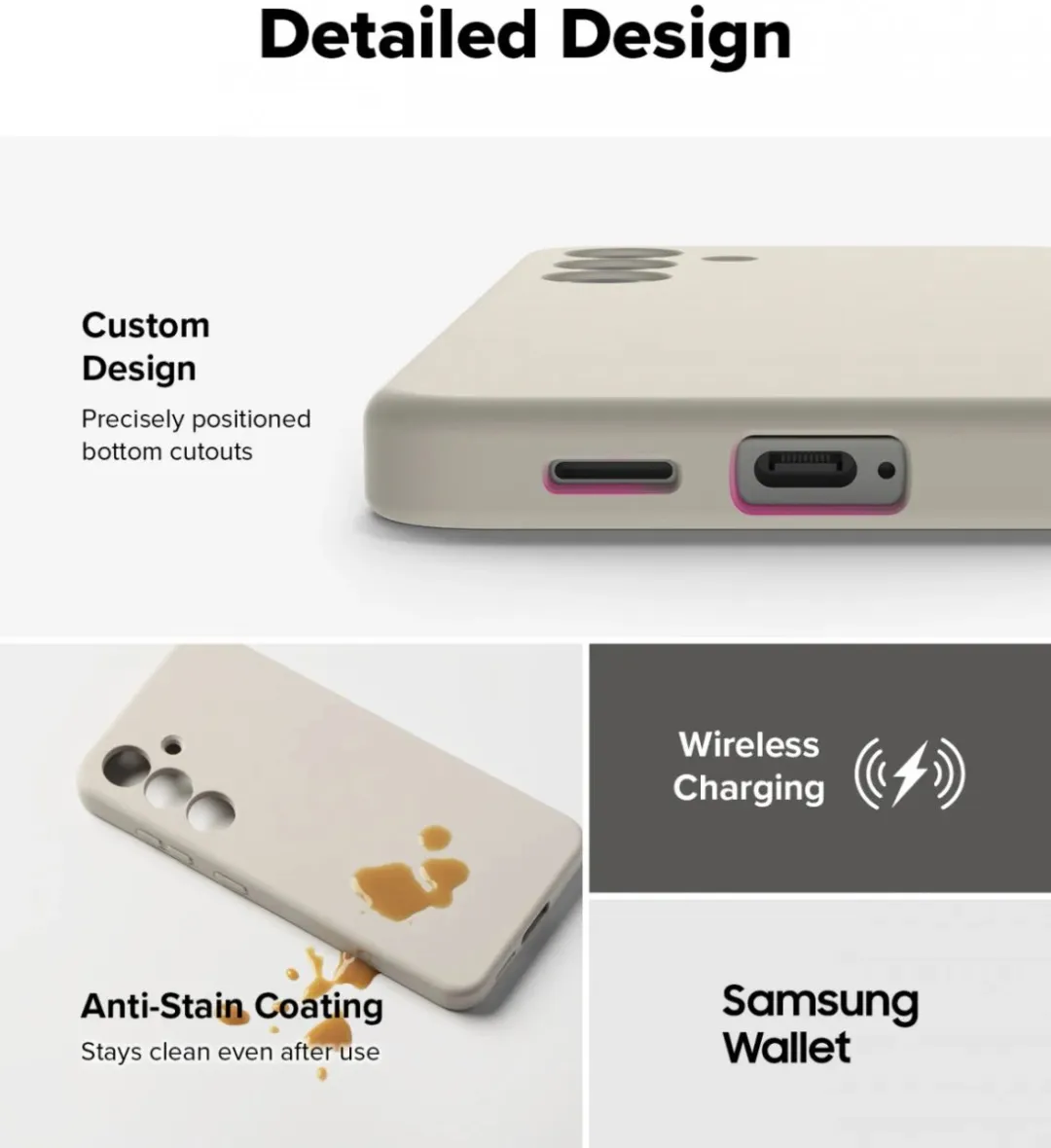 Ringke Silicone MagSafe Hoesje Samsung Galaxy S25 - Grijs