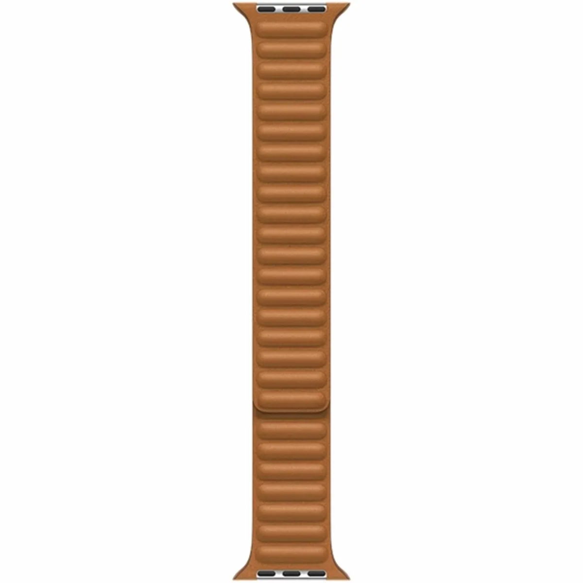 Apple Watch Leather Link 45mm - Goudbruin - M/L