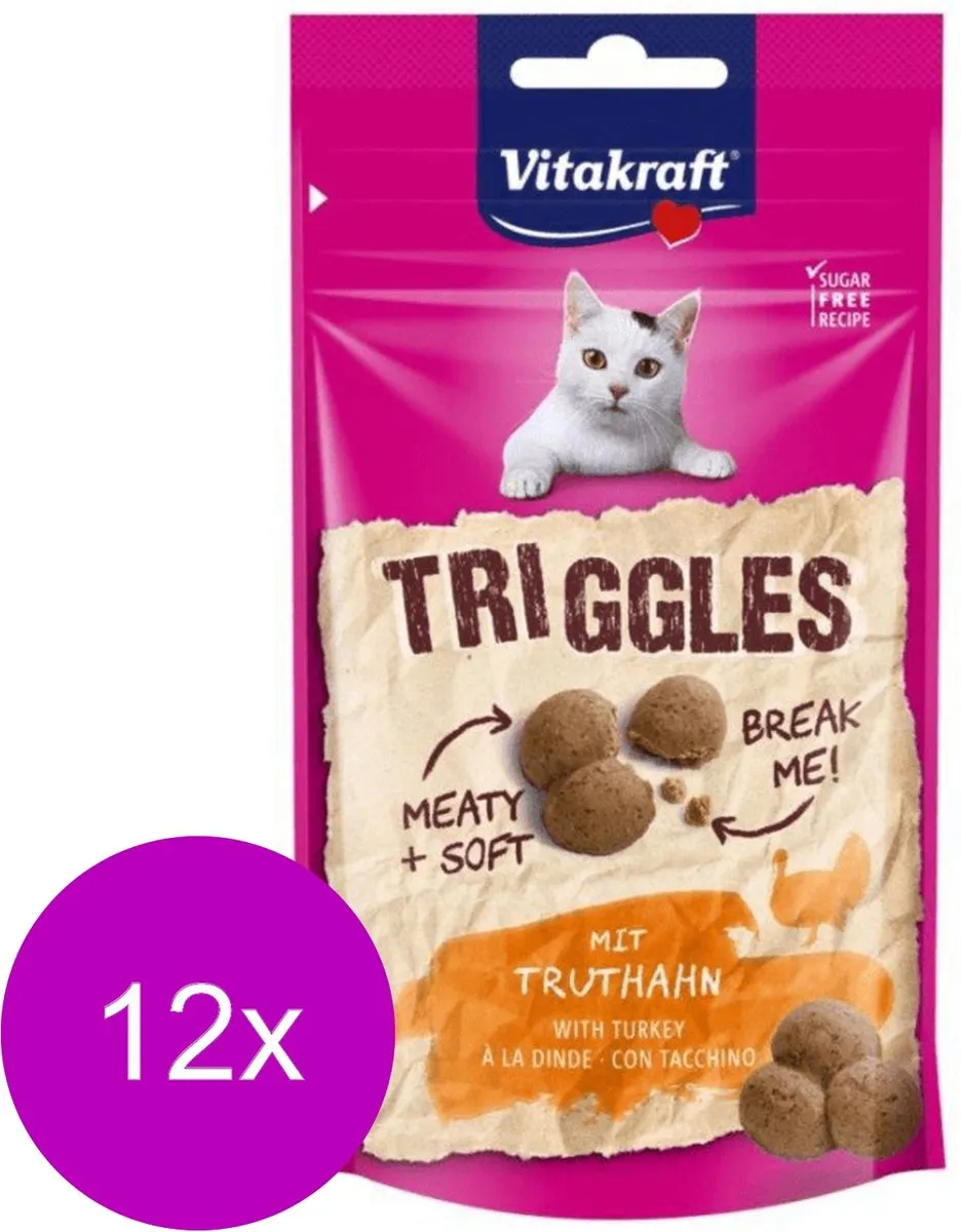 Vitakraft Triggles Kattensnacks Kalkoen