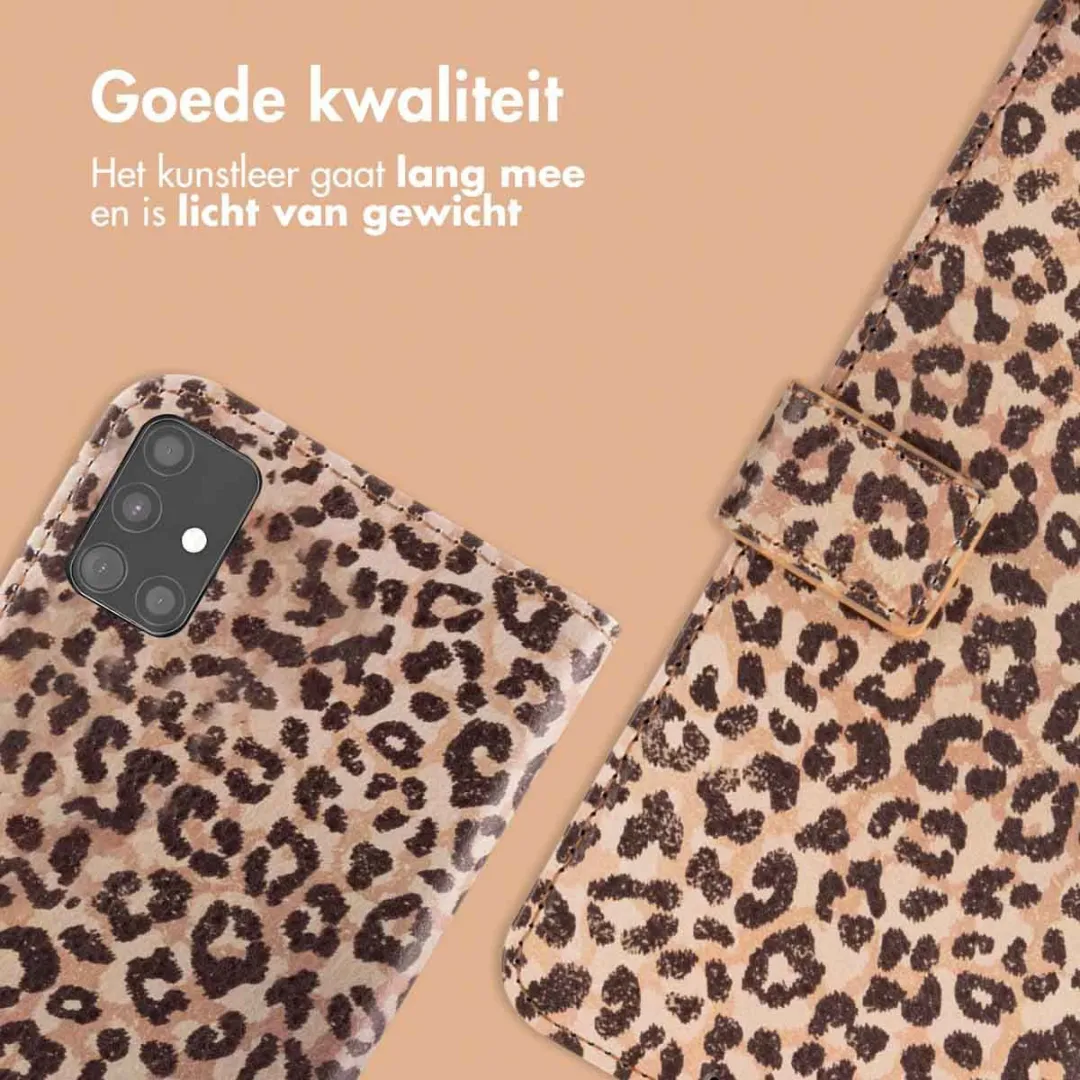 Imoshion Hoesje Samsung Galaxy A51 - Leopard Mood - 3 Pasjes