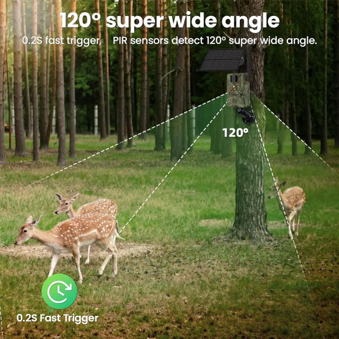 NÖRDIC 4G Wildcamera CAM-57M - 3MP FHD - 32GB - Groen