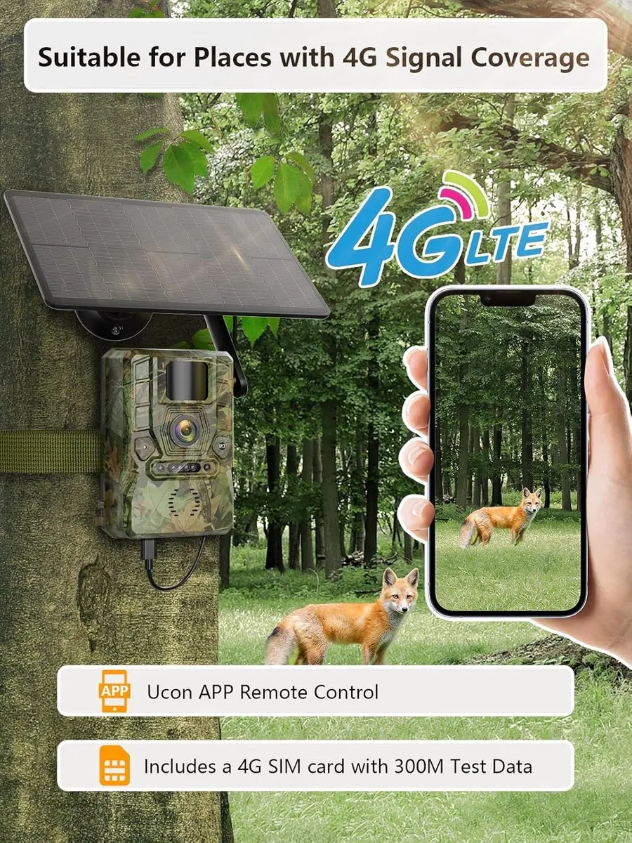 NÖRDIC 4G Wildcamera CAM-57M - 3MP FHD - 32GB - Groen
