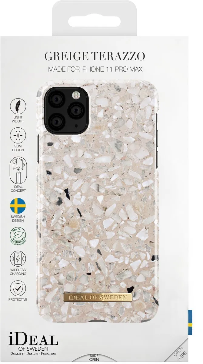 iDeal of Sweden Fashion Case iPhone 11 Pro Max/XS Max - IDFCAW19-I1965-148 - Terazzo Grijs - afbeelding 4 van 6