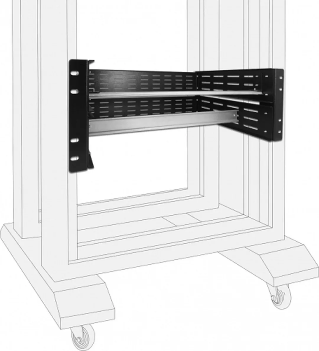 Delock 42632 Rekrailset - Zwart