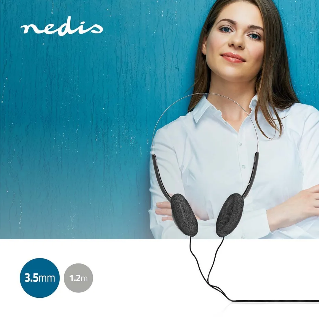 Nedis HPWD1101BK On-Ear Koptelefoon - Zwart