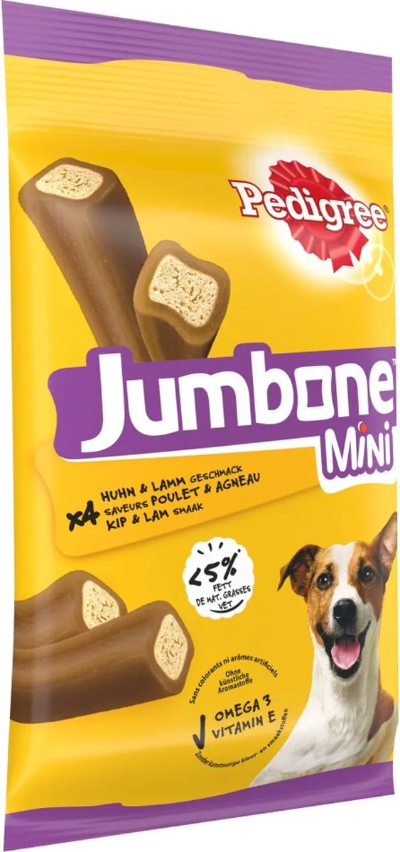 Pedigree Jumbstone Mini Hondensnacks Kip & Lam 160g