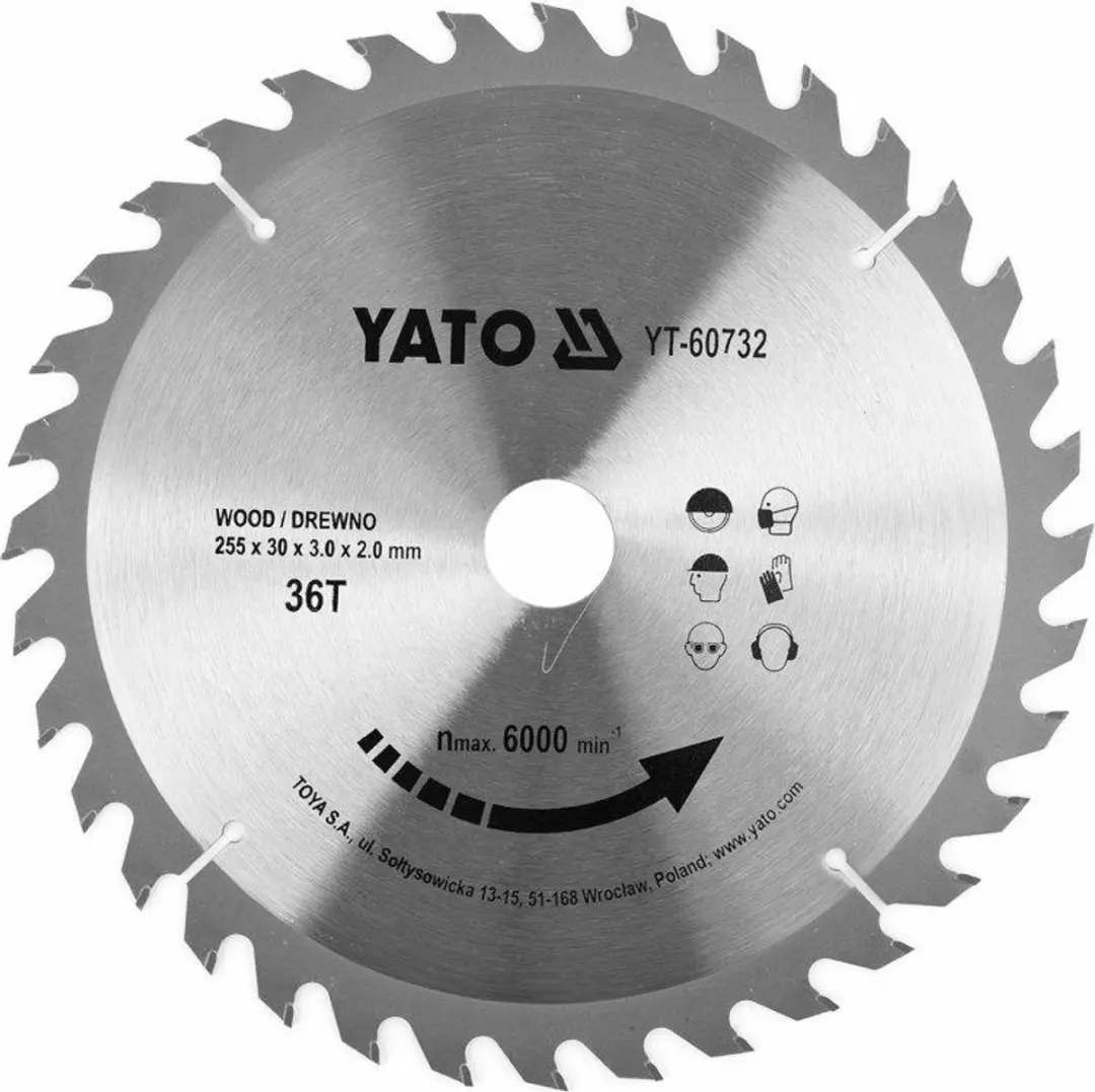 Yato YT-60732 Widia Zaagblad voor Hout