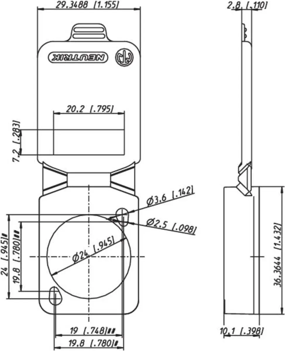 Neutrik SCDX5 Afdichtingsklep - Groen - afbeelding 2 van 3