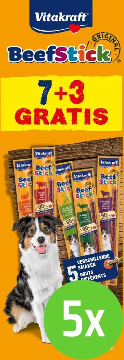 Vitakraft Multipack Beef-Sticks 5x7+3