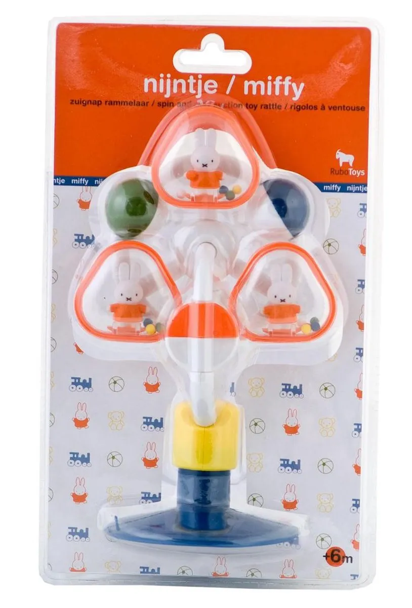 Rubo Toys Nijntje Molen Rammelaar - Geel/Blauw/Groen/Orange