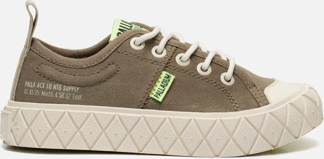 Palladium Veterboots groen Canvas
