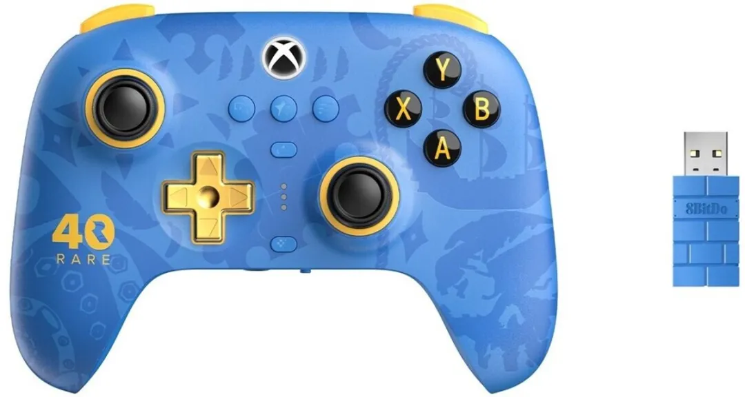 8Bitdo Ultimate 3-Mode Xbox Controller Rare Edition - Blauw