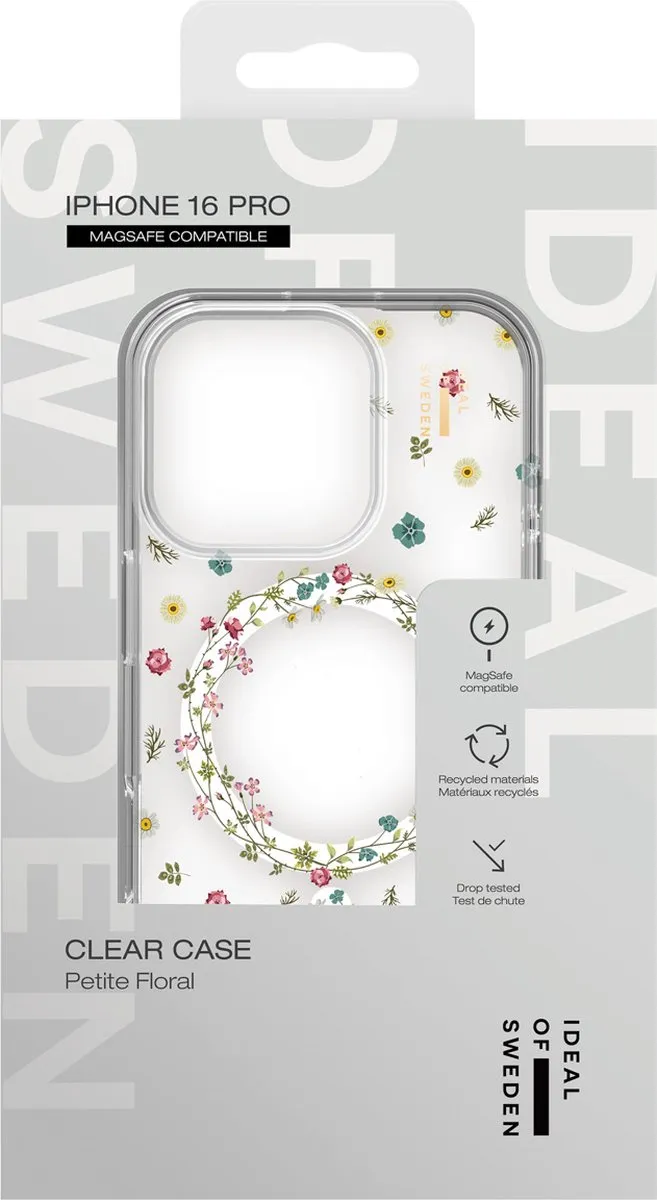iDeal of Sweden Clear Case Petite Floral iPhone 16 Pro - MagSafe