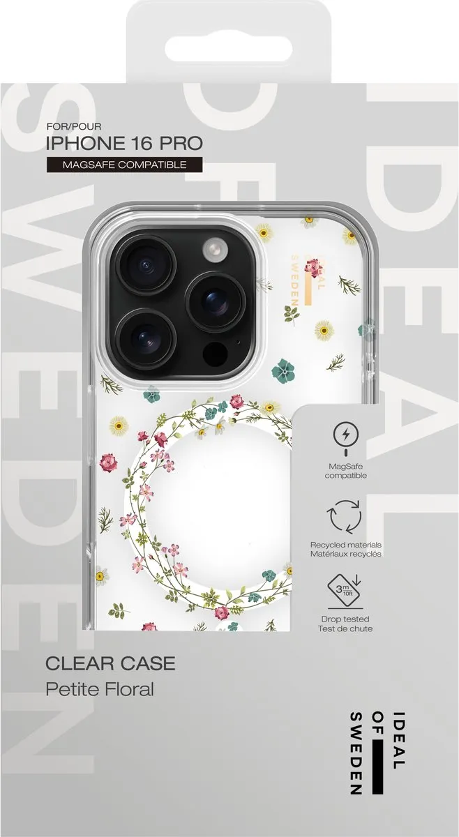iDeal of Sweden Clear Case Petite Floral iPhone 16 Pro - MagSafe