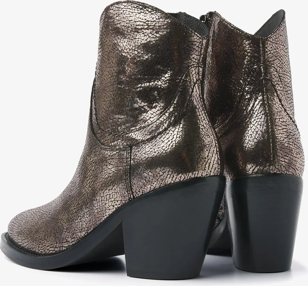 VIA VAI Mara Denver Enkellaarzen - Metallic - 38 - afbeelding 4 van 6