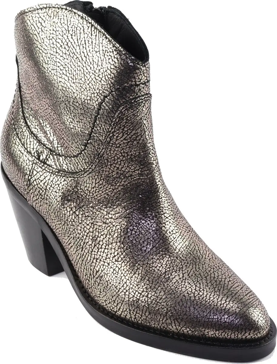 VIA VAI Mara Denver Enkellaarzen - Metallic - 38 - afbeelding 5 van 6