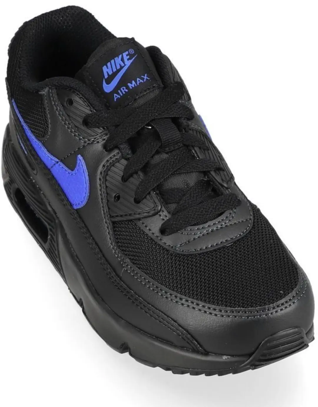 Nike Air Max 90 Mesh Kleuterschoenen - Zwart/Blauw - afbeelding 3 van 6