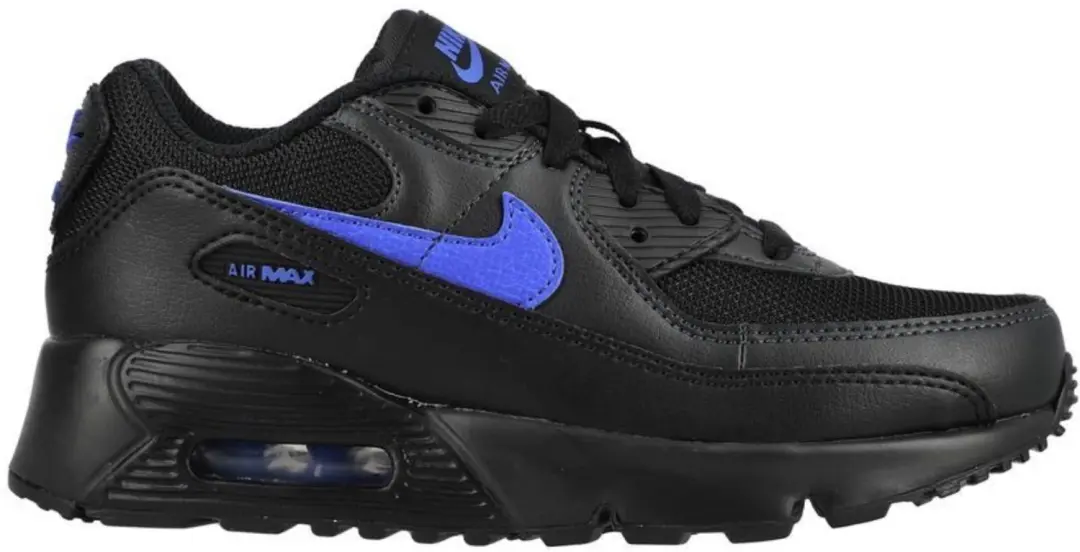 Nike Air Max 90 Mesh Kleuterschoenen - Zwart/Blauw - afbeelding 4 van 6