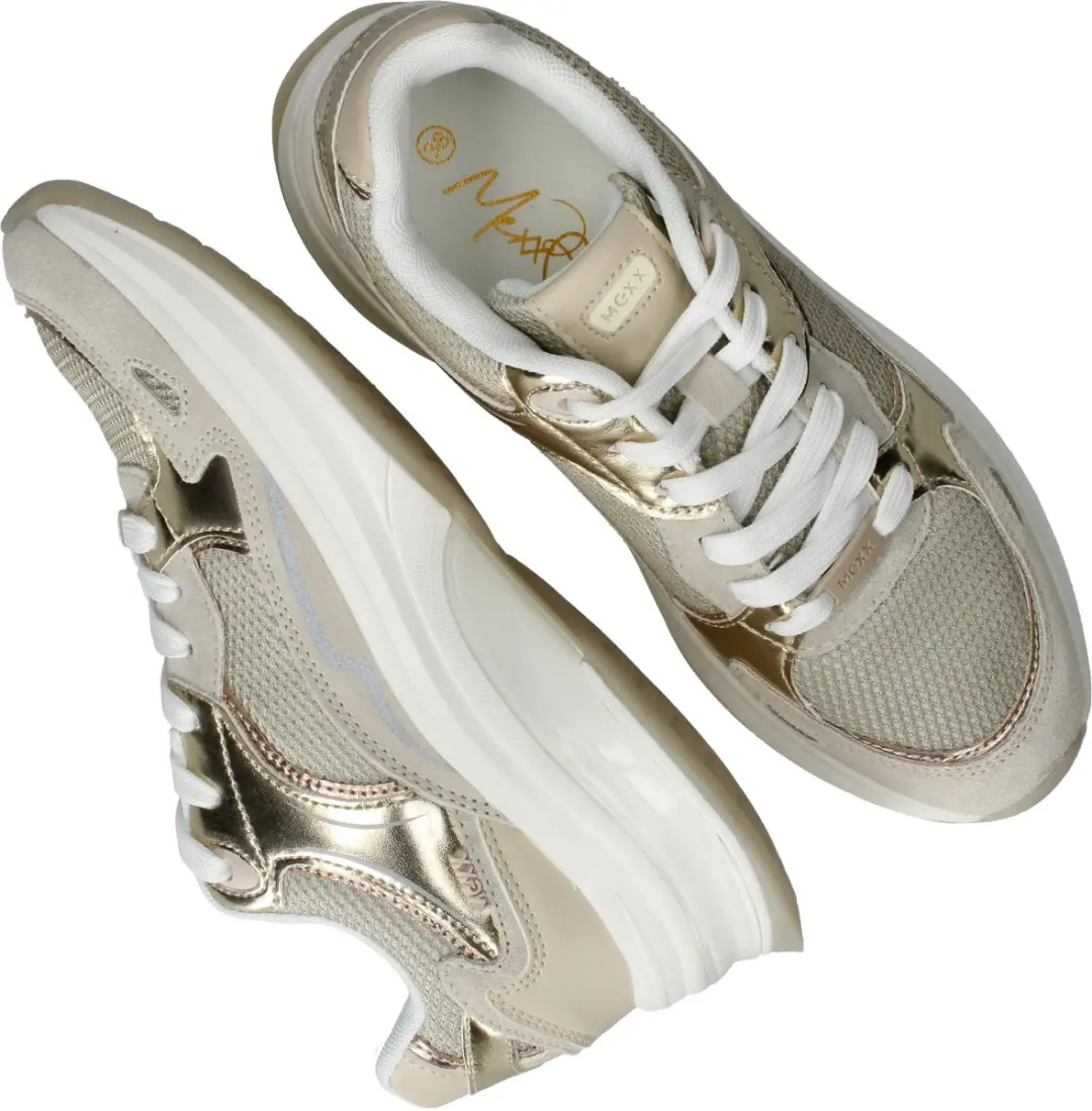 Mexx Sneaker Racoon Phoeby Gold Dames - Maat 36 - afbeelding 6 van 6