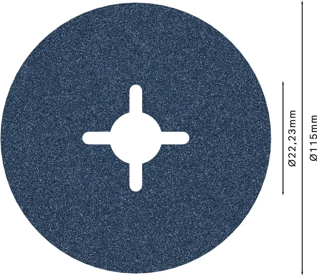 Bosch 2608606729 Fiberschuurschijf 115mm K100 - afbeelding 5 van 5