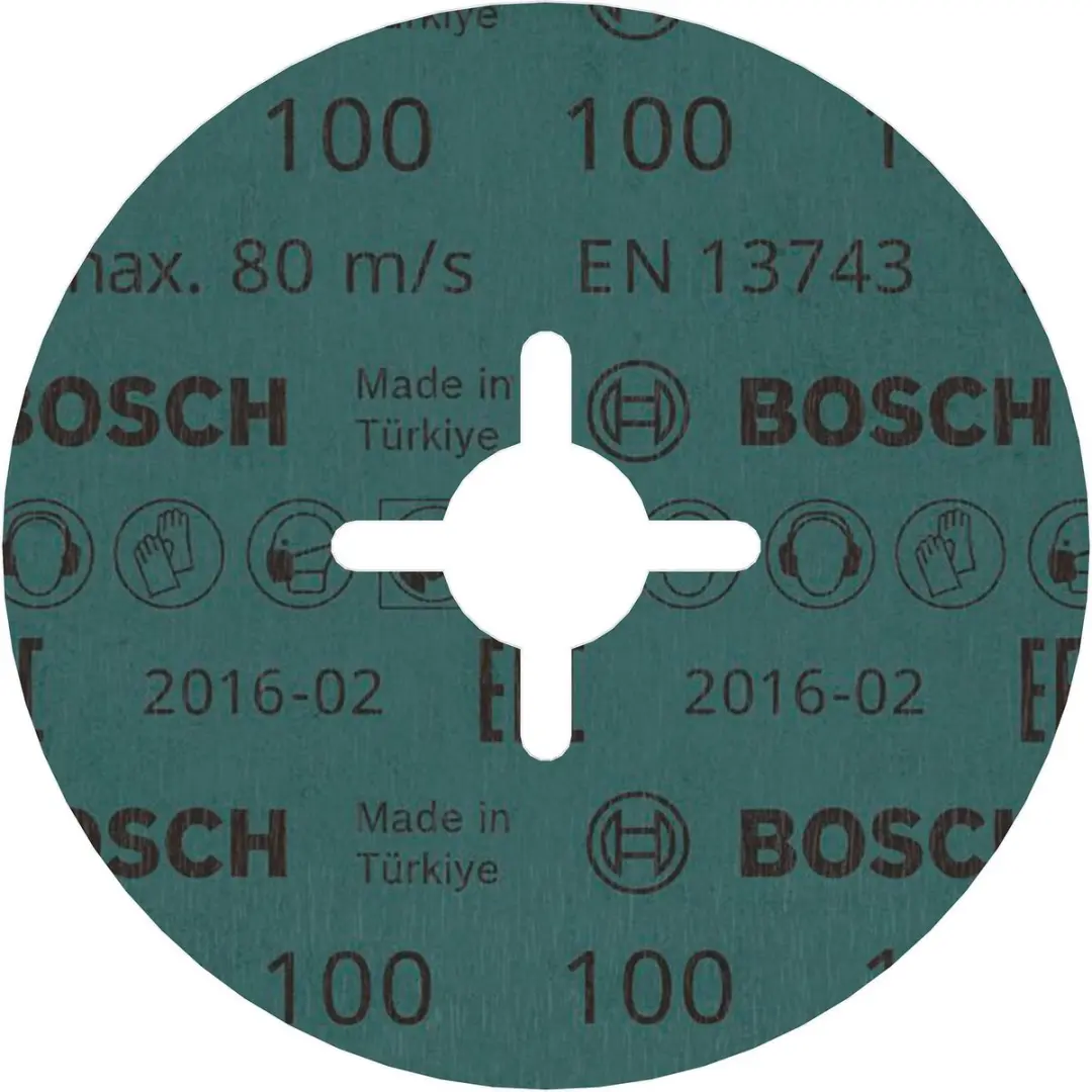 Bosch 2608606729 Fiberschuurschijf 115mm K100 - afbeelding 3 van 5