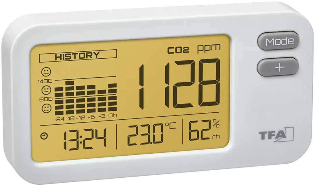 TFA Dostmann AirCo2ntrol Coach Kooldioxidemeter 31.5009.02 - Wit - afbeelding 3 van 3