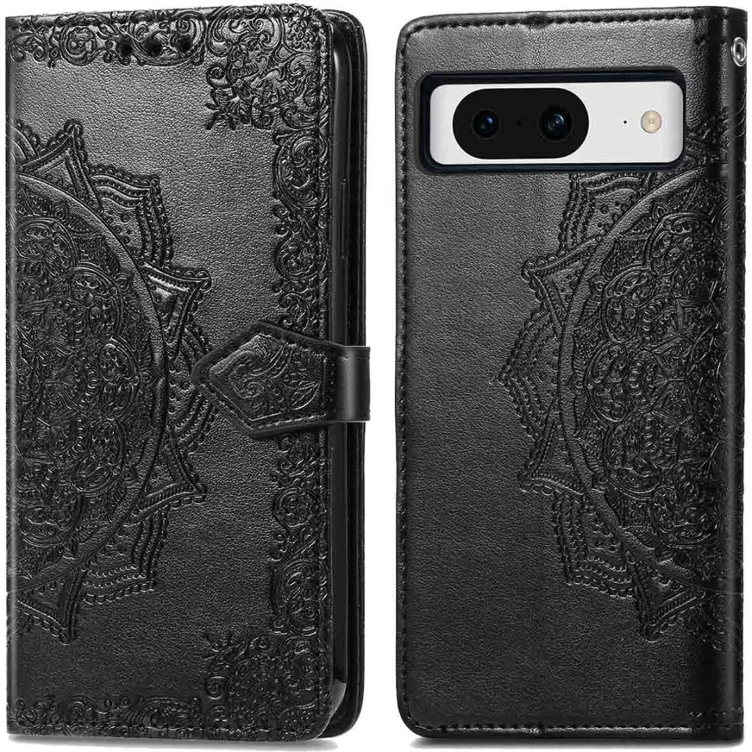 Imoshion Hoesje Google Pixel 8 Mandala Bookcase - Zwart