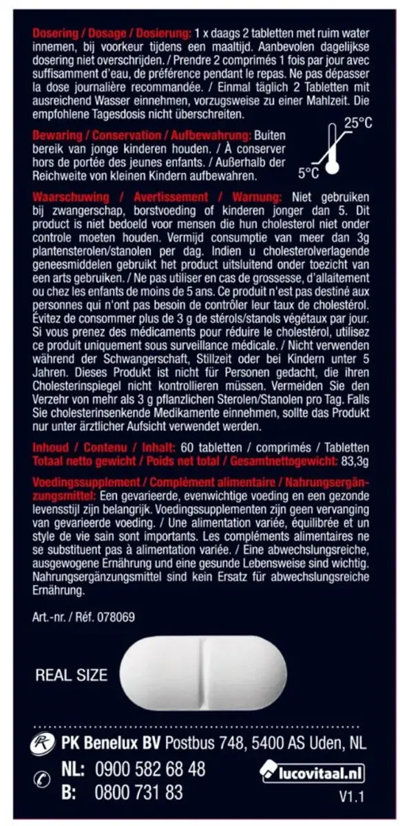 Lucovitaal Cholesterol Verlager - 2x 60 tabletten - afbeelding 3 van 6