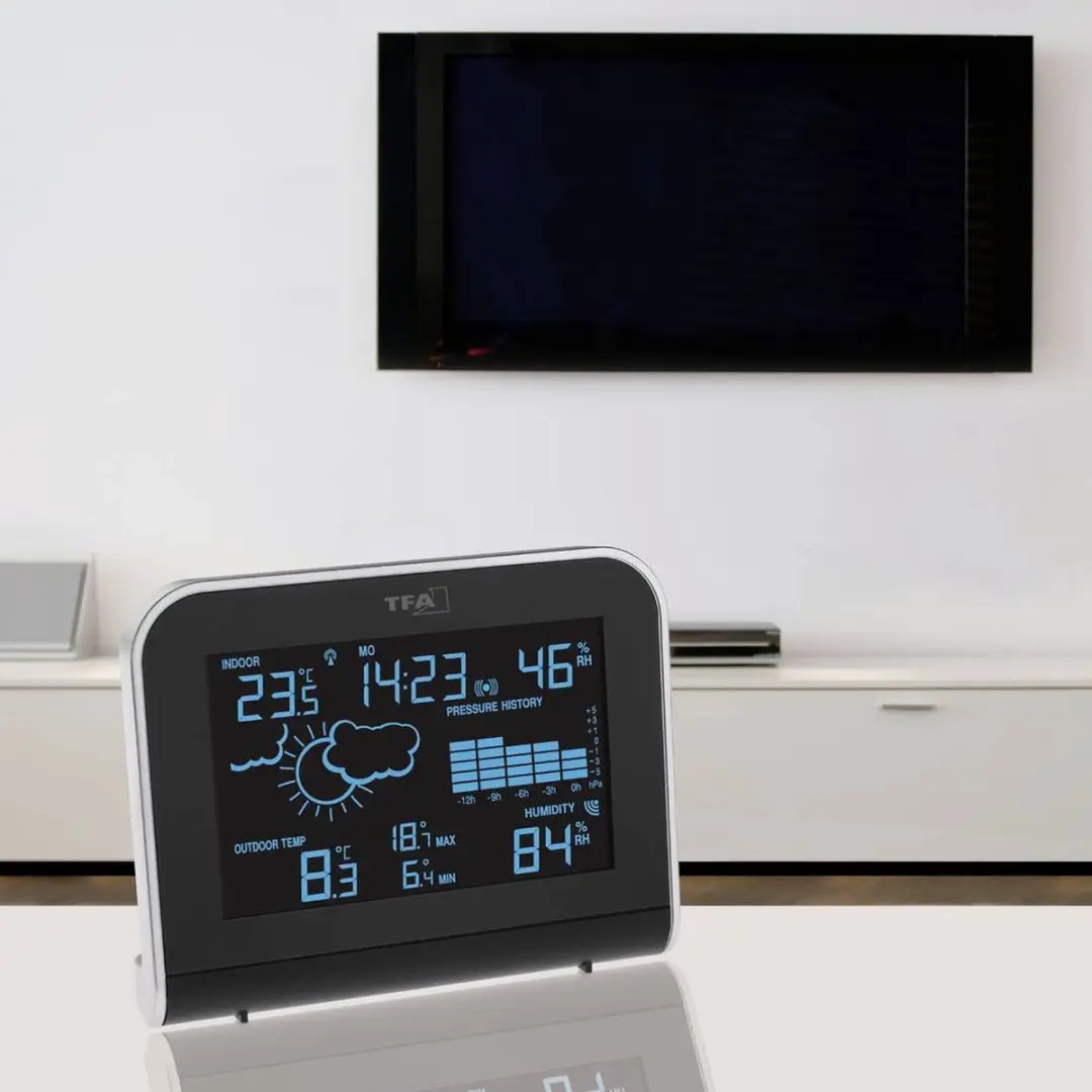 TFA Dostmann SPHERE 35.1148.01 Draadloos Weerstation - Zwart - afbeelding 2 van 5