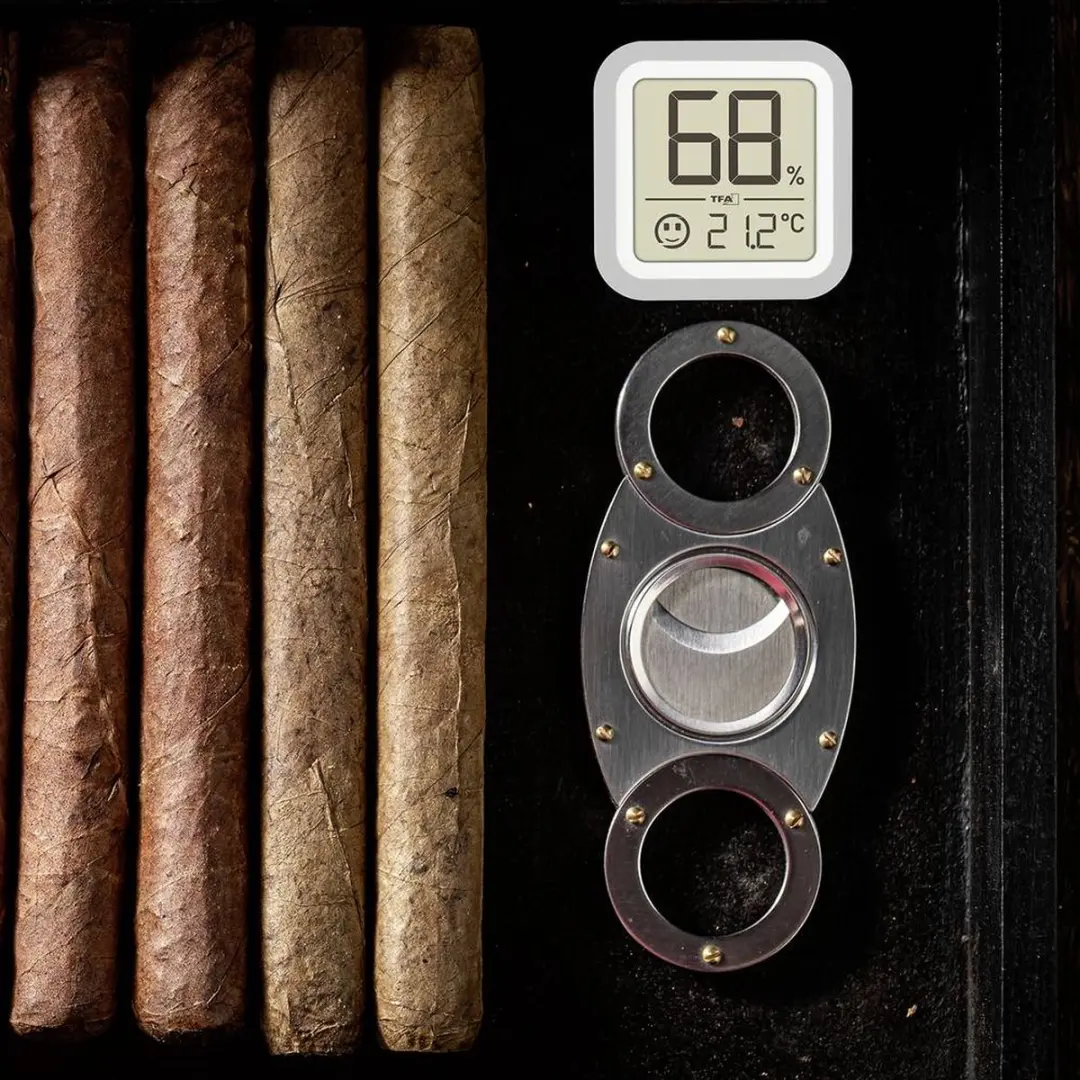 TFA Dostmann Humidore Thermo- en hygrometer - Zilver - afbeelding 4 van 4