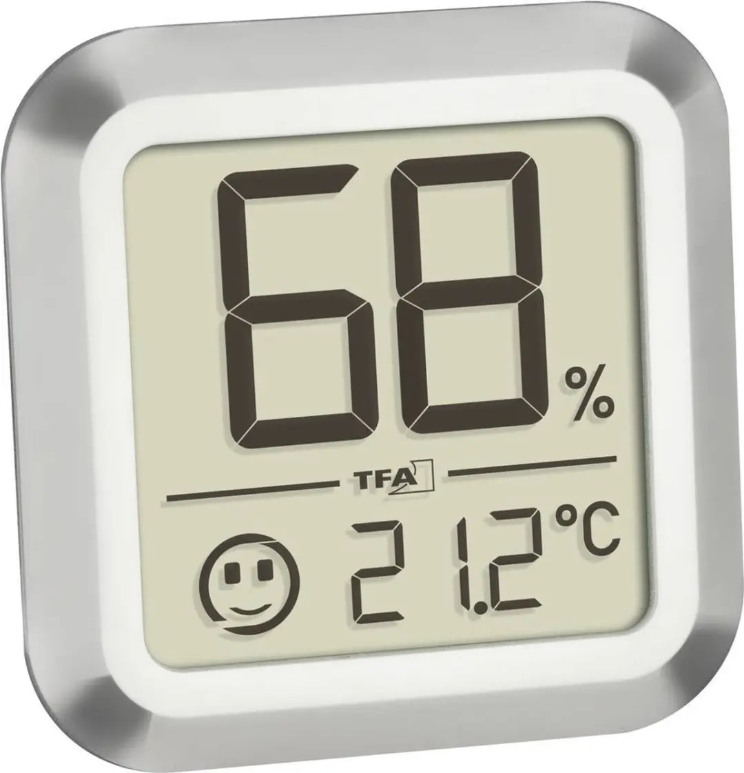 TFA Dostmann Humidore Thermo- en hygrometer - Zilver - afbeelding 3 van 4