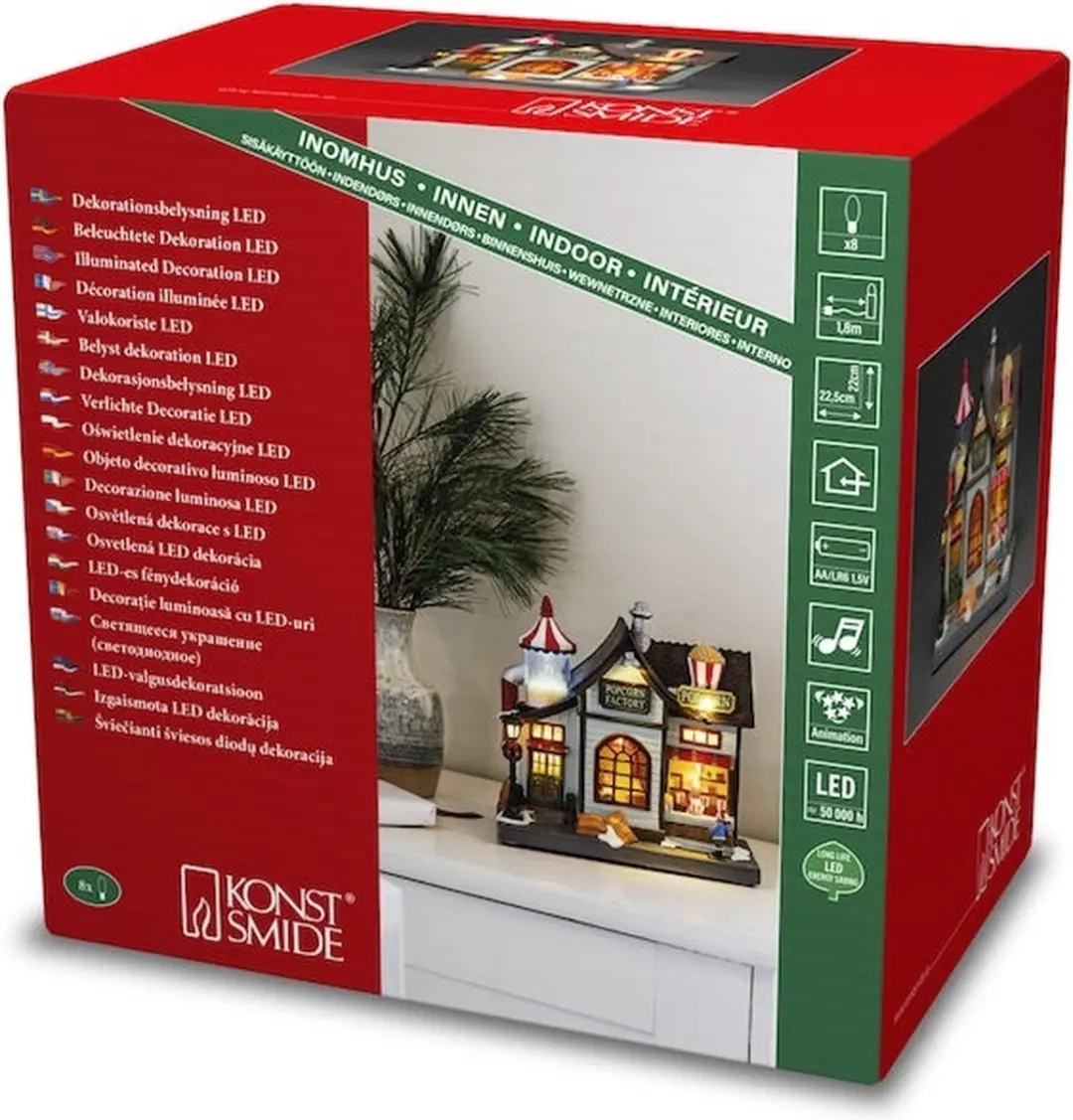 Konstsmide Popcornfabriek LED-decor 4219-000 - 22cm - afbeelding 2 van 6